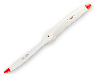 Falcon 32" Civilian Scale Wood Props White with Red Tips 32X10