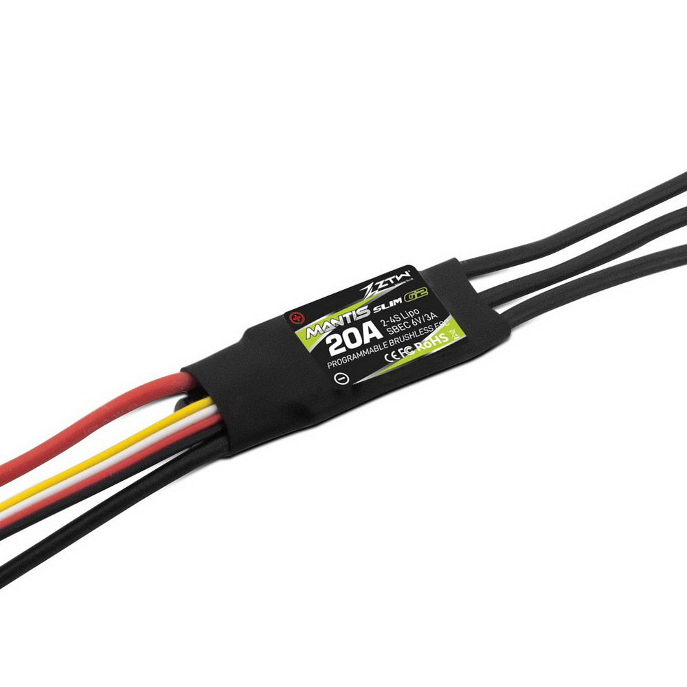 ZTW Mantis Slim 20A SBEC G2 Series ESC for Airplanes
