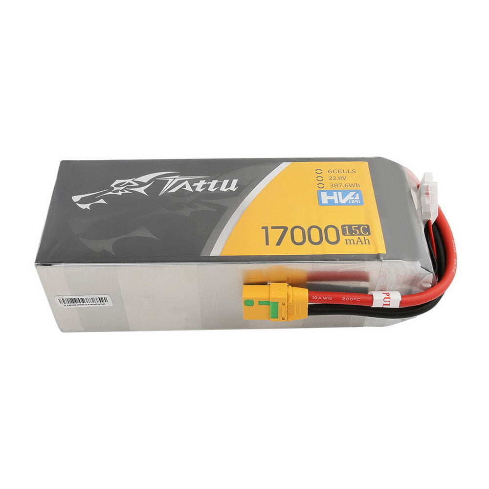 Tattu 22.8V 15C 6S 17000mAh LiPo Battery With XT90-S Plug For UAV