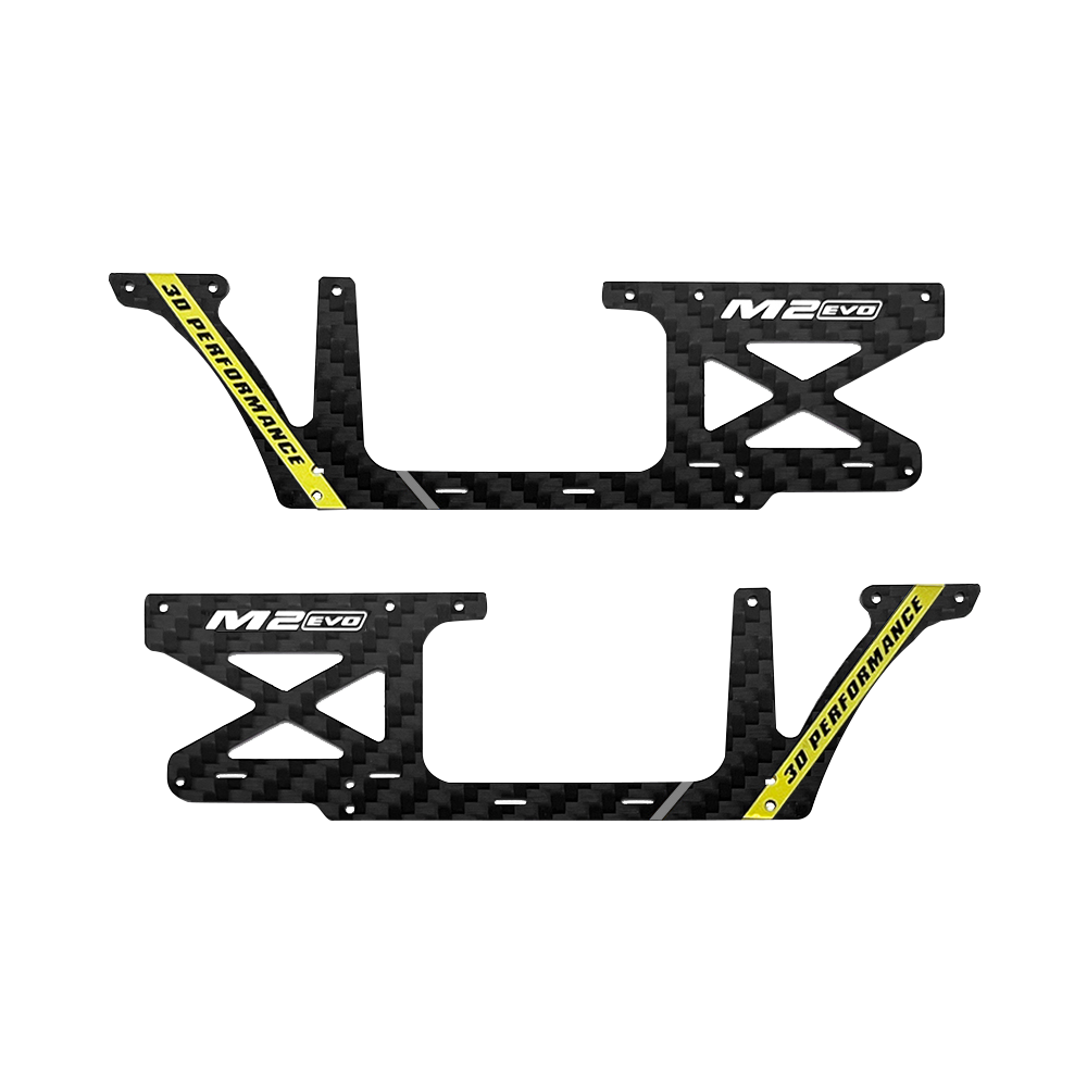 OMP Hobby M2 EVO Helicopter Parts Fuselage Carbon Panel Set