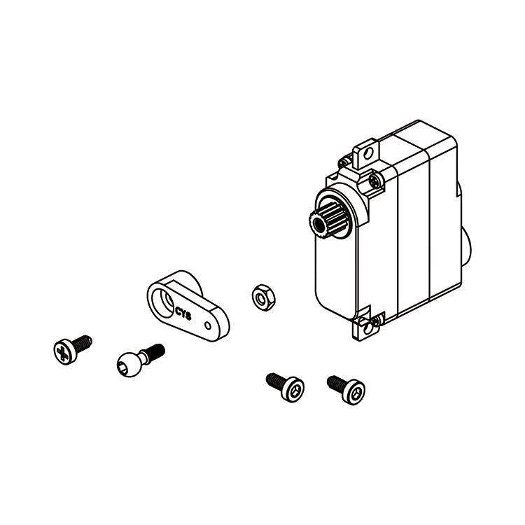 OMPHOBBY M2 3D Helicopter DS2710 MG Metal Servo OSHM2031 - Ohio Model Planes