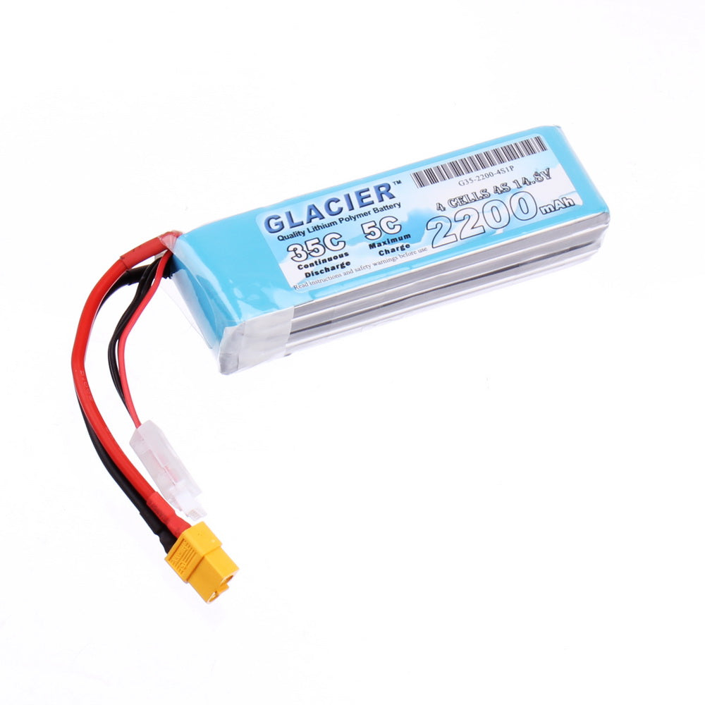 Glacier 35C 2200mAh 4S 14.8V LiPo Battery with XT60 Connector