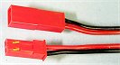 2-Wire Male/Female BEC JST Plugs With 22 AWG Wires