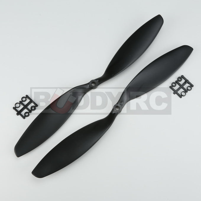 Black GemFan 12X3.8 inch Slow Flyer Normal CCW Propellers