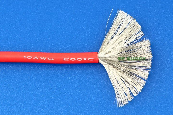 10 AWG Bulk Roll Silicone Wire Priced for Per Foot - Red