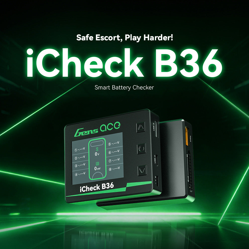 Gens Ace iCheck B36 | Smart RC Battery Checker