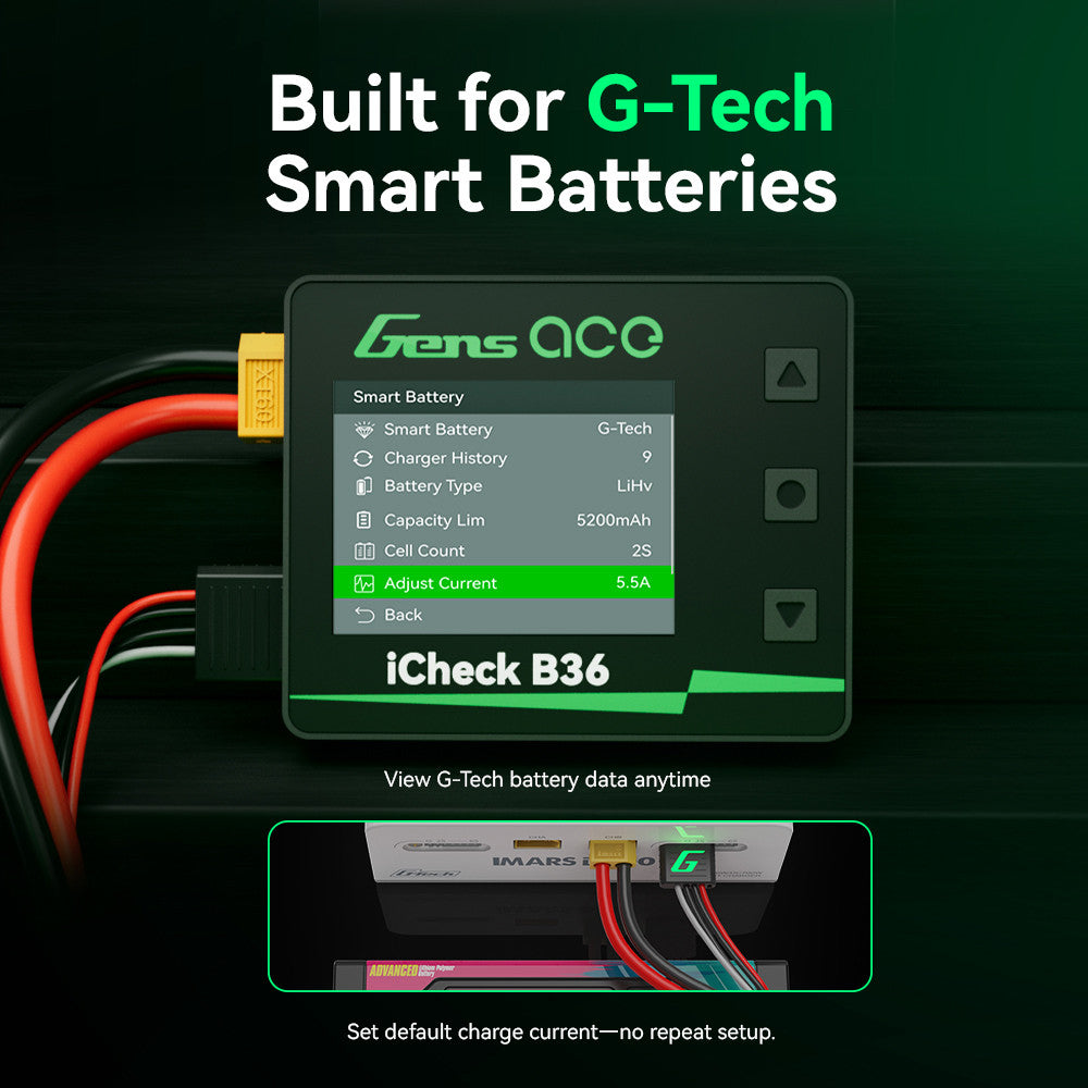 Gens Ace iCheck B36 | Smart RC Battery Checker