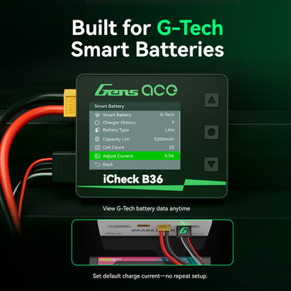 Gens Ace iCheck B36 | Smart RC Battery Checker