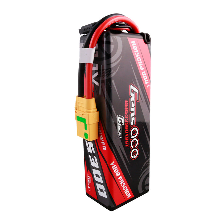 Gens Ace 5300mAh 11.1V 60C 3S1P Hard Case G Tech Lipo Battery 15# With XT90-S Anti-Spark Plug
