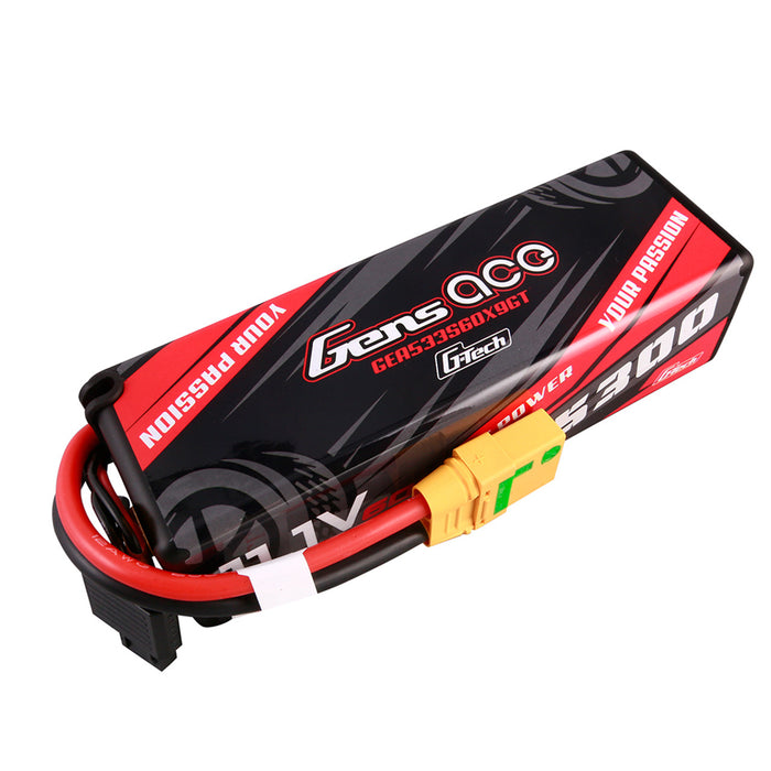 Gens Ace 5300mAh 11.1V 60C 3S1P Hard Case G Tech Lipo Battery 15# With XT90-S Anti-Spark Plug