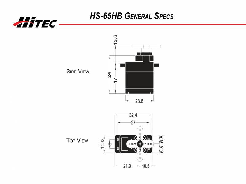 Hitec HS-65HB Mighty Karbonite Feather Servo