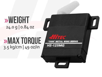 Hitec Micro & Mini Servos (Analog & Digital) HS-125MG
