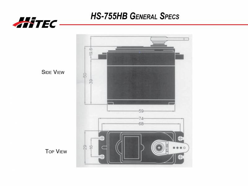 Hitec Giant Scale Servos 755MG