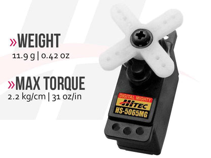 Hitec HS-5065MG High Torque Metal Gear Feather Servo