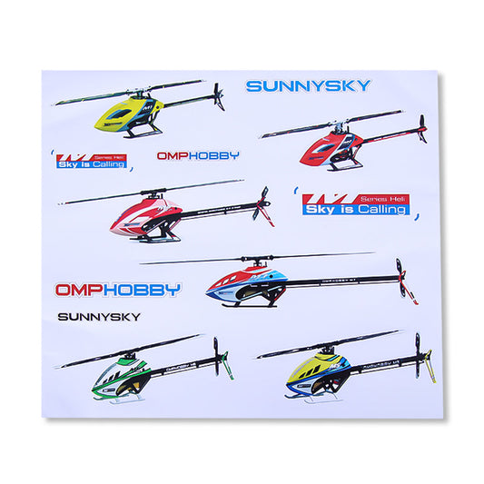 OMPHOBBY RC Helicopter Stickers
