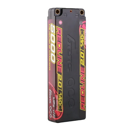 Gens ace 5000mAh 2S 140C 7.4V Lipo Battery | 5.0mm bullet | Redline 2.0