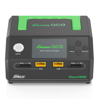 Gens ace iMars D1000 Dual Channel AC 1000W G-Tech Smart Charger