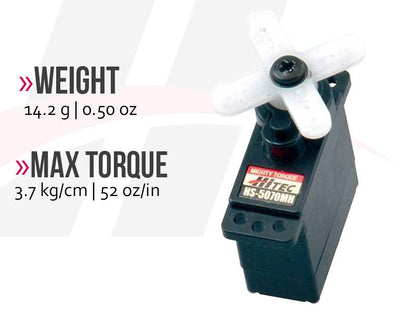 Hitec HS-5070MH Ultra Torque, Metal Gear Feather Servo