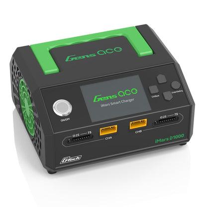 Gens ace iMars D1000 Dual Channel AC 1000W G-Tech Smart Charger
