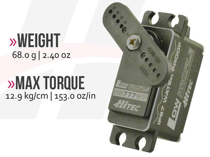 Hitec DB777WP 32-Bit MCU, Low Profile Waterproof Servo *** Special Order