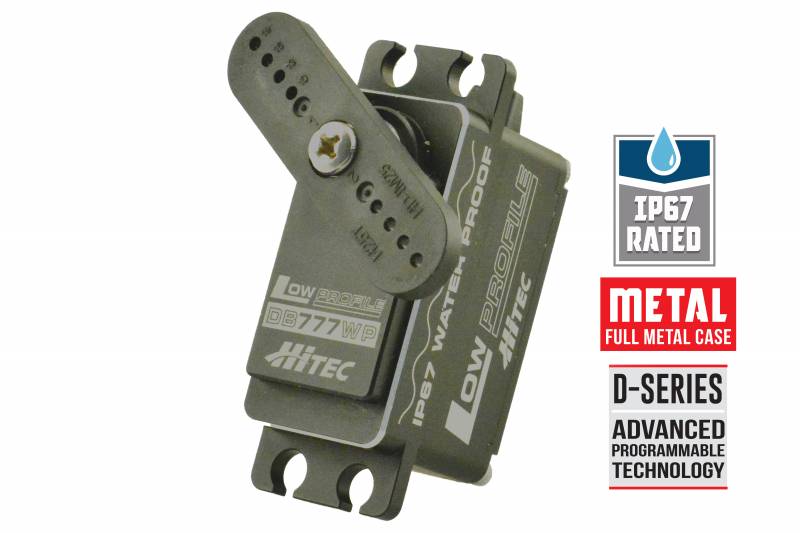 Hitec DB777WP 32-Bit MCU, Low Profile Waterproof Servo *** Special Order