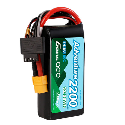 Gens ace 2200mAh 4S 60C 14.8 V G-Tech Adventure Lipo Battery Pack with XT60 Plug