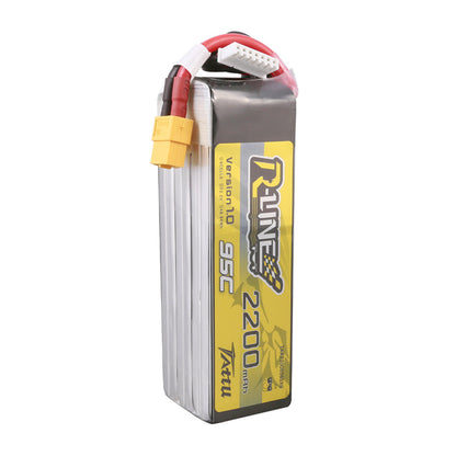 Tattu 2200mah 6S 95C 22.2V R-Line Lipo Battery With XT60 Plug For 7" Quad