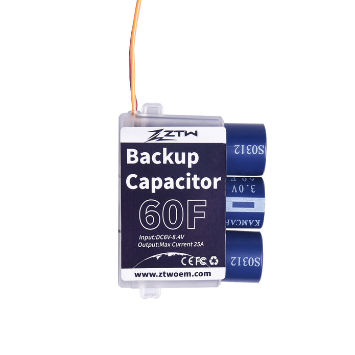 Backup Capacitor Module ZTW Backup Capacitor 60F Input 6V-8.4V — MPI Hobby