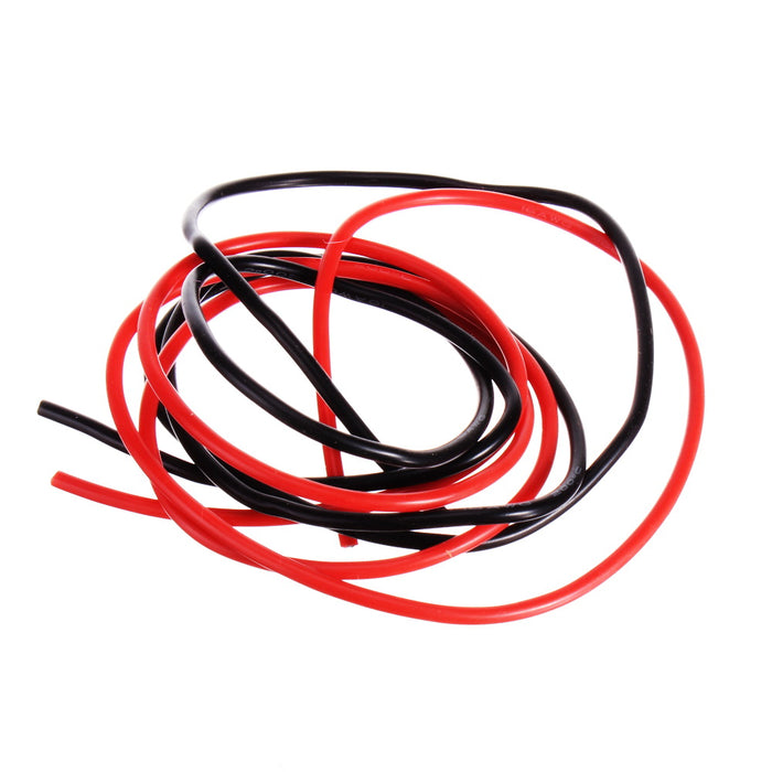 Silicone Power Wires - Red/Black 3ft Each