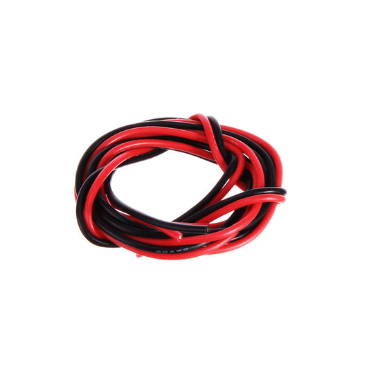 Silicone Power Wires - Red/Black 3ft Each