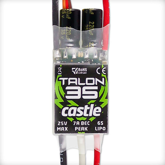 Castle Creations Talon Series ESCs 35amp  (No Data Logging, Robust BEC)