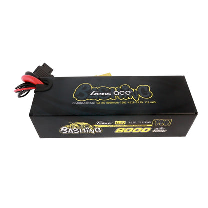 Gens ace 4S2P 8000mah 100C 14.8v Bashing Pro G-tech Lipo Battery Pack with EC5 Plug for Arrma