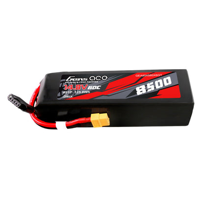 Gens Ace 4S 8500mAh 60C 14.8V G-Tech Lipo Battery Pack With XT60 Plug