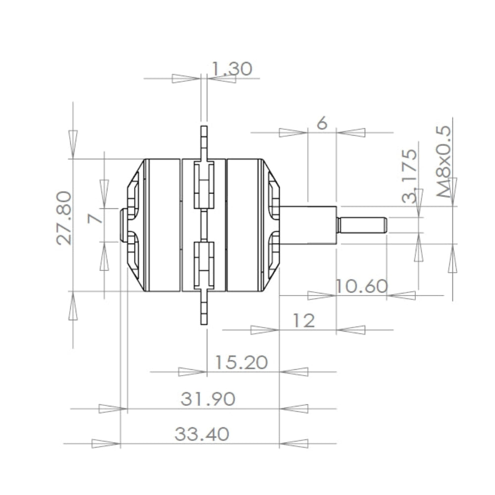 Himax CR28051430 Contra Rotating Motor and Propeller Combo