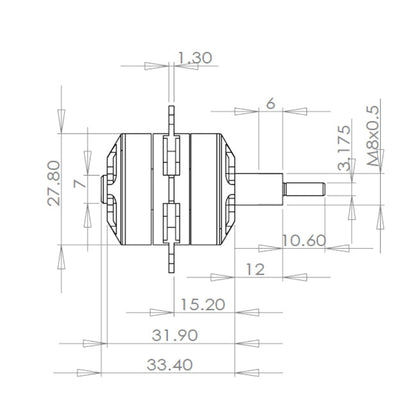 Himax CR28051430 Contra Rotating Motor and Propeller Combo
