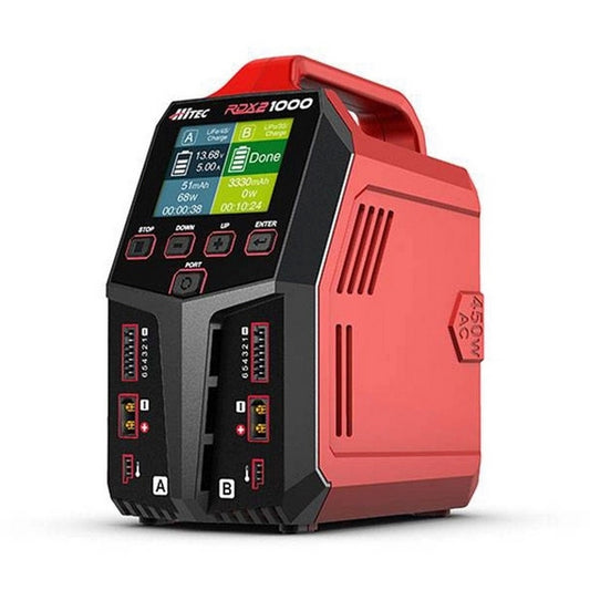 Hitec RDX2 1000 1000W 6 Cell (6S) Dual Port LiPo AC/DC Battery Charger