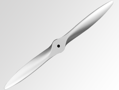 Falcon 18" 2-Blade Civilian Scale Wood Props (Silver Series) 18X6