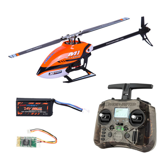 OMPHOBBY M1 V1 RC Helicopter RTF with RadioMaster Pocket Radio 2025