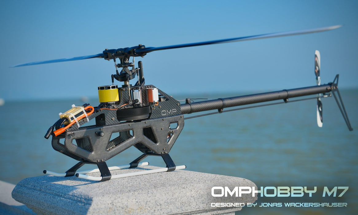 OMPHOBBY  M7 RC Helicopter Frame Kit (with RotorTech 700mm blades and 106mm tail blades)