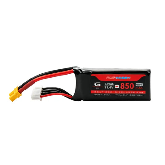 OMPHOBBY M2 V3 PRO & M2 V3 SPORT 11.4V 3S 850mAh 60C HV LiPo Battery OSHM2514