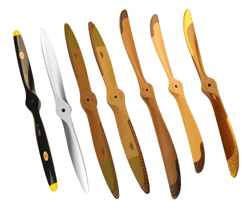 Falcon 19" 2-Blade Vintage Scale Wood Props 19X8