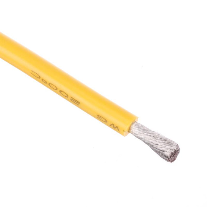 10 AWG Bulk Roll Silicone Wire Priced for Per Foot - Yellow
