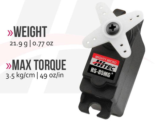 HiTec HS-85MG Mighty Micro Analog Metal Gear Servo