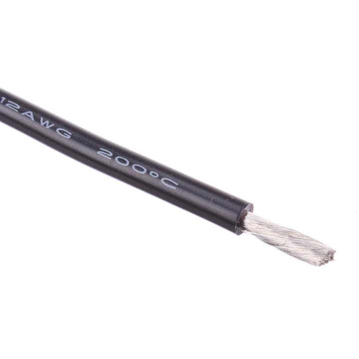 12 AWG Bulk Roll Silicone Wire Priced for Per Foot - Black