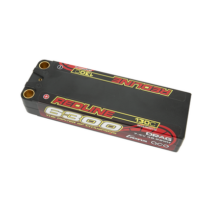 Gens Ace Redline Series 6300mAh 7.4V 130C 2S2P HardCase Lipo Battery
