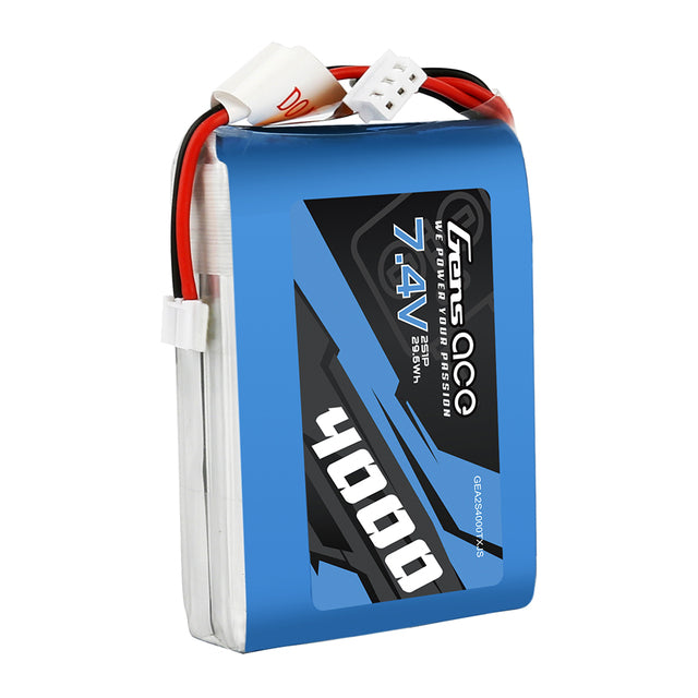 Gens ace 4000mAh 7.4V 2S1P TX Lipo Battery Pack with JST-EHR plug