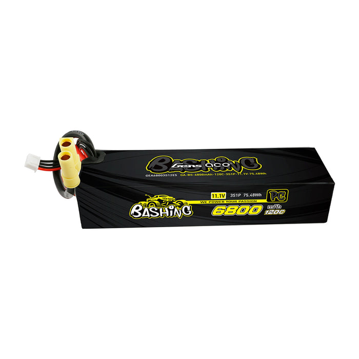 Gens Ace 6800mAh 11.1V 120C 3S1P Lipo Battery Pack With EC5 Plug