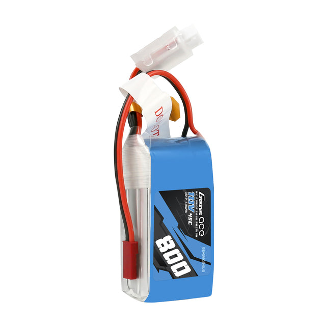 Gens Ace 800mAh 11.1V 45C 3S1P Lipo Battery Pack With JST-SYP Plug