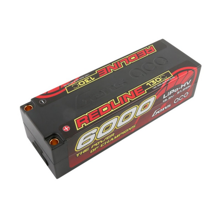 Gens ace Redline 6000mAh 15.2V 130C 4S1P Hard Case HV LiPo Battery