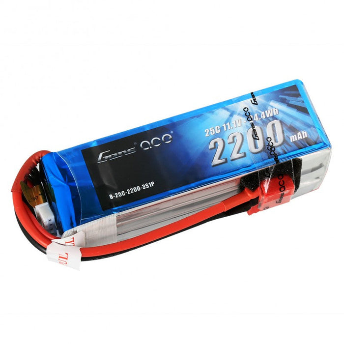 Gens ace 2200mAh 3S 11.1V 25C Lipo Battery Pack with Deans plug